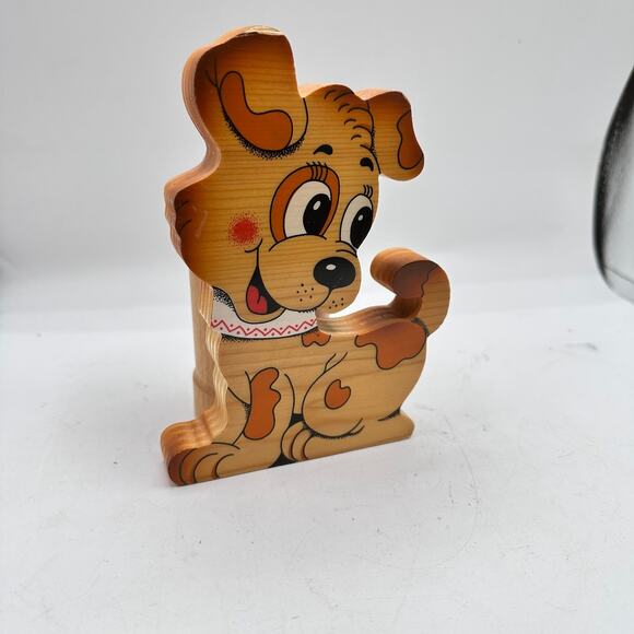 BARTOLUCCI of Italy Portapenne (Pencil Holder) wooden dog puppy handmade - Picture 7 of 10